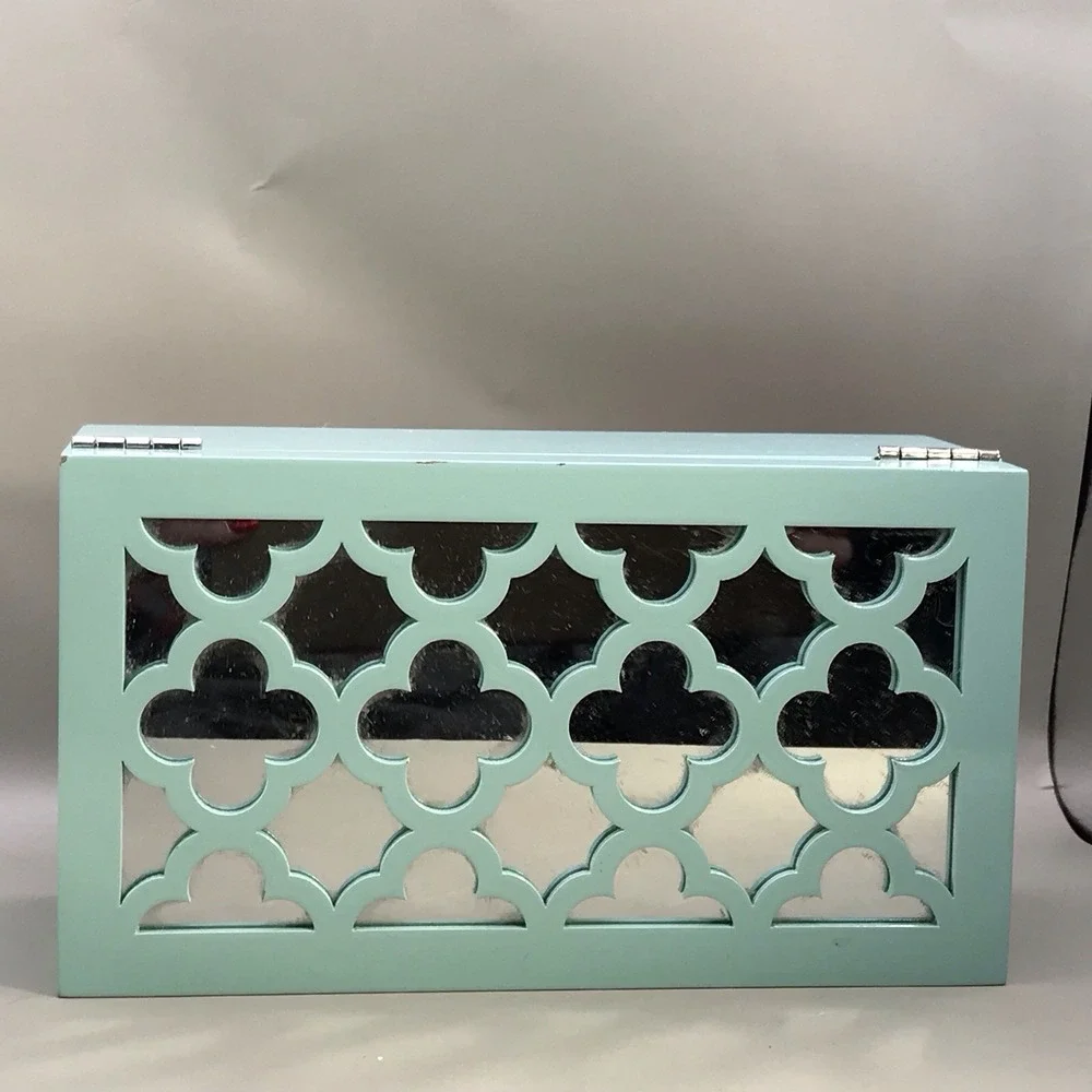 Max Studio Aquamarine Colored Jewelry Box 9
